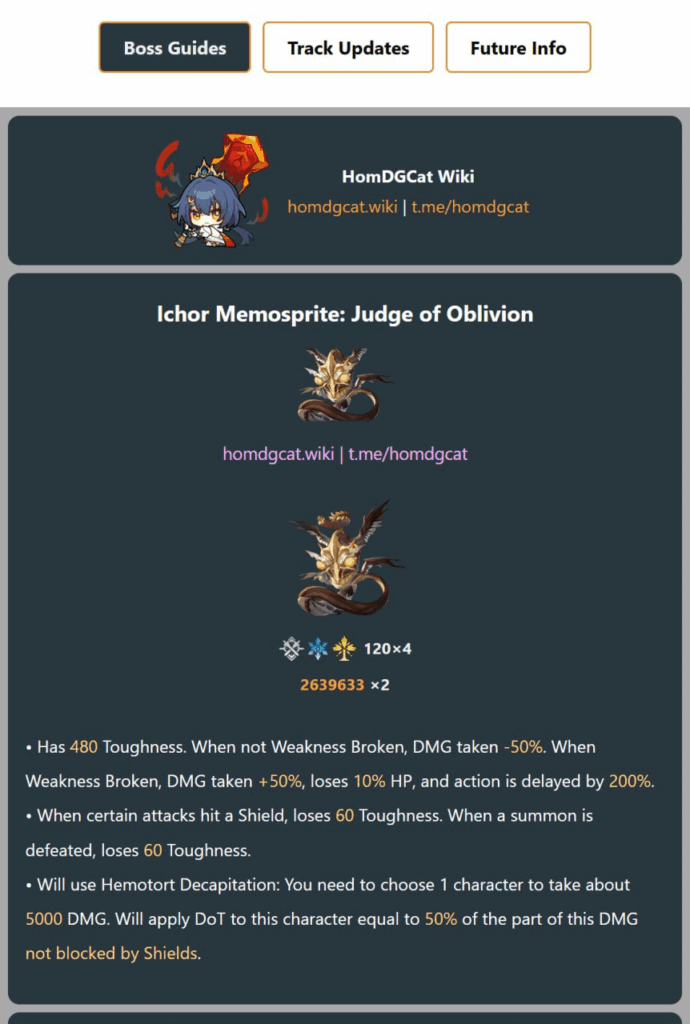 3.6 HOMDGCAT経由の新しいボスガイド