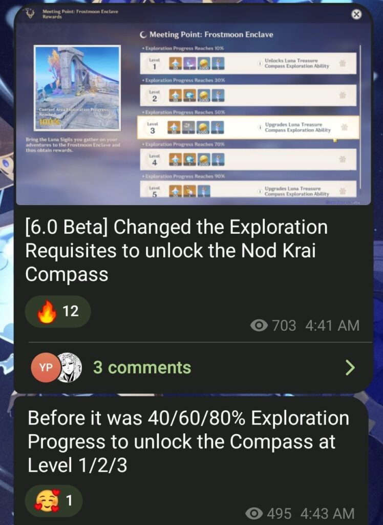 Kuroo経由でNod-Krai Treasure Compassを入手する方法の変更
