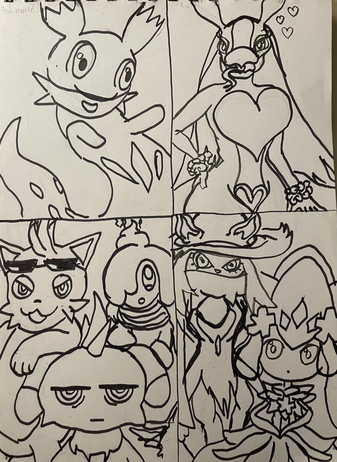 私のお気に入りの仲間を描いた。