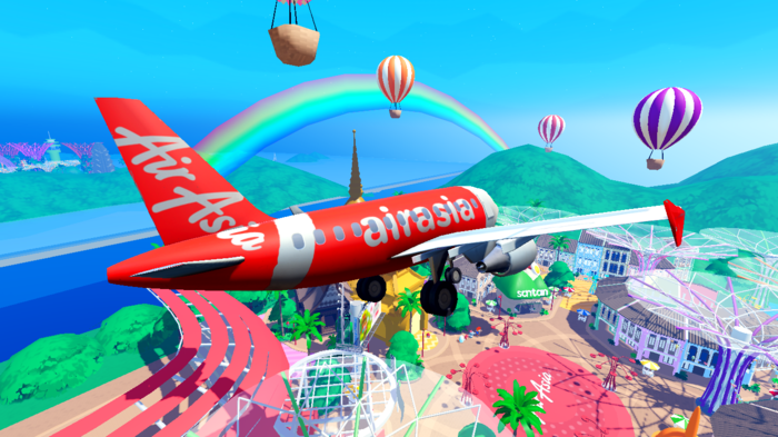 エアアジアが仮想空間ゲームプラットフォームであるロブロックス(Roblox)で「エアアジアワールド(AirAsia World)」をローンチングした。 / 画像=エアアジア