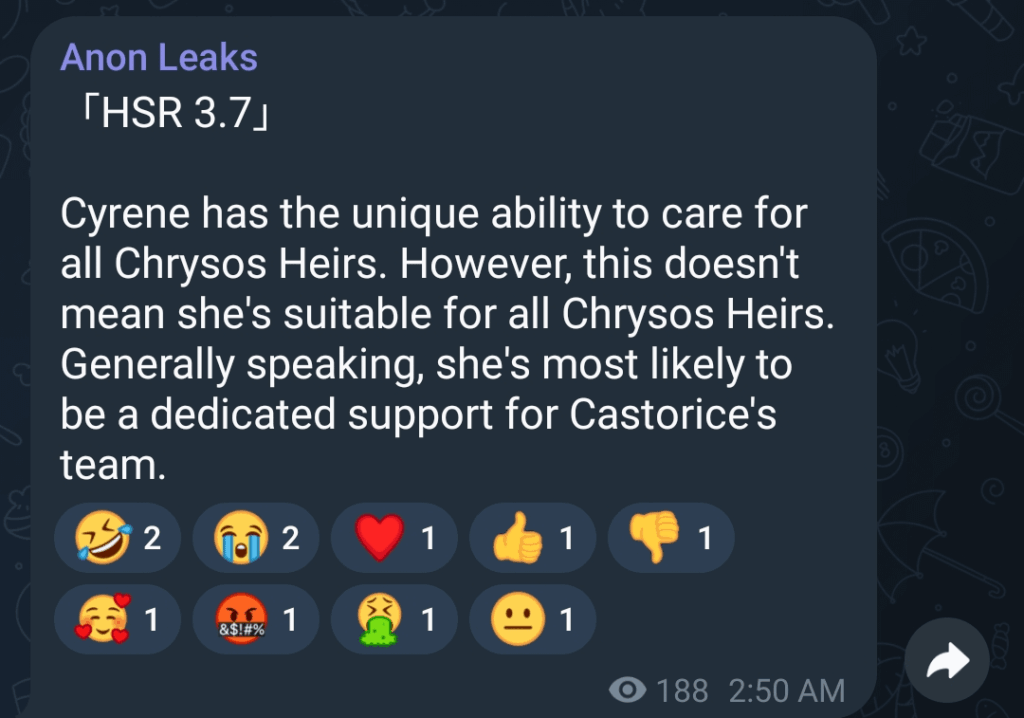 CyreneはAnon Leaksを介した役割情報をサポートします