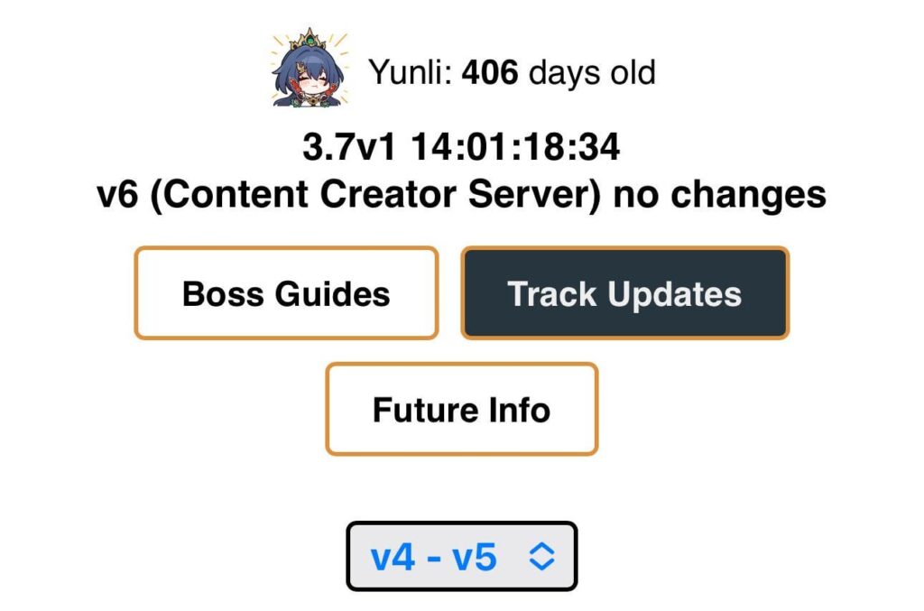 homdgcatからのV6の変更はありません