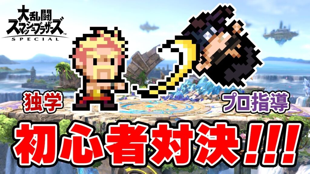 【量 VS 質】ひたすら練習する初心者 VS プロから教えてもらう初心者【スマブラSP】