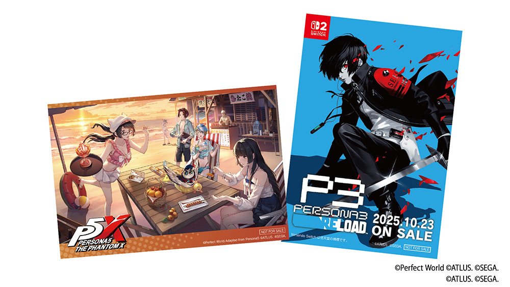ビジュアル：『P5X』『P3R』TGS2025オリジナルステッカーセット