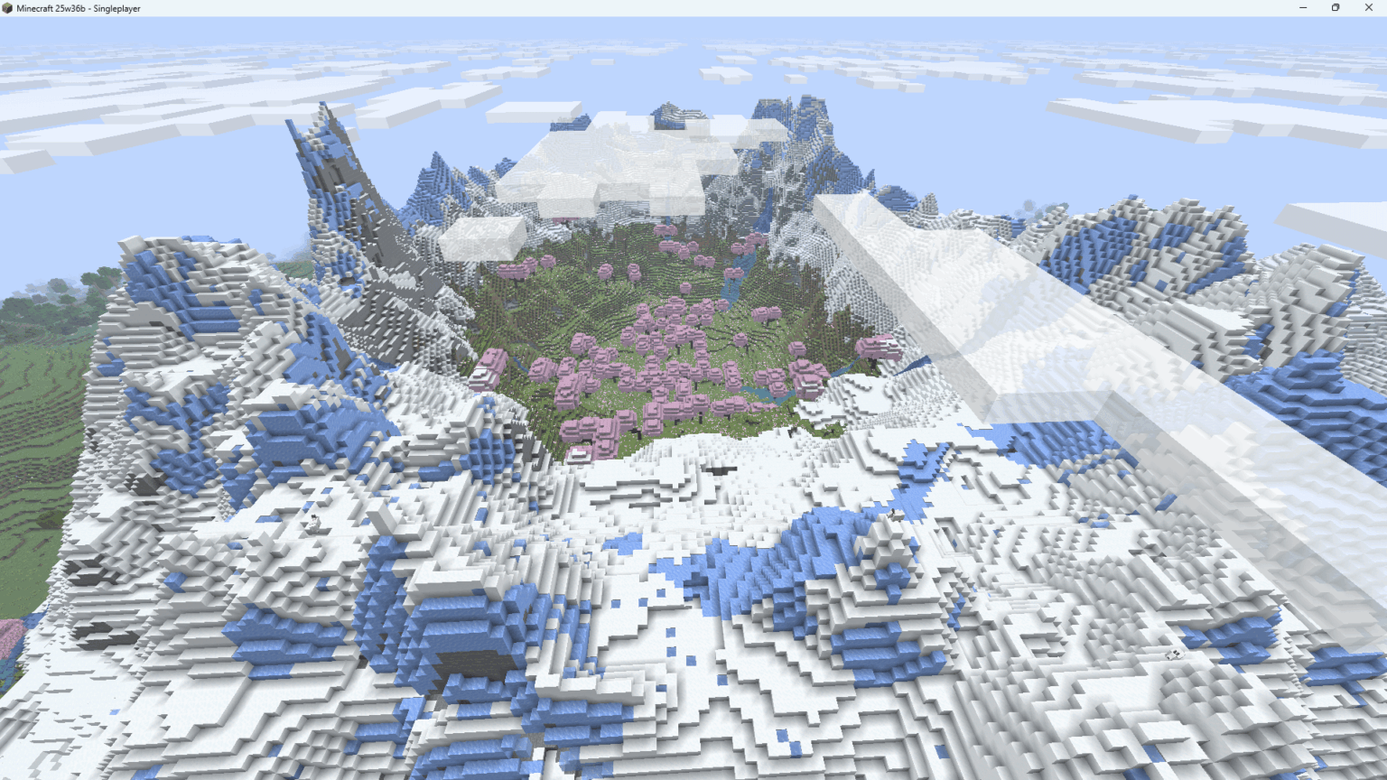 氷のようなピークの中には、人里離れたチェリーフォレスト。 [Latest version as of Sept 2 2025]