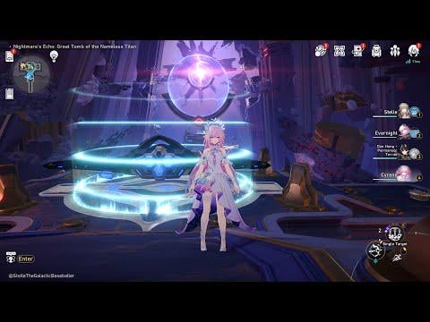 [HSR 3.7] 地図 - 悪夢のエコー探査 + Stelle The Galactic Baseballer経由の宇宙船ゲームプレイ