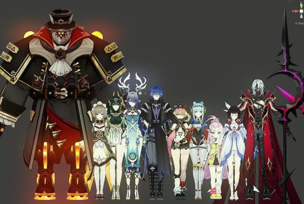 これまでの6.0でのNod-Krai文字のモデルの高さ比較