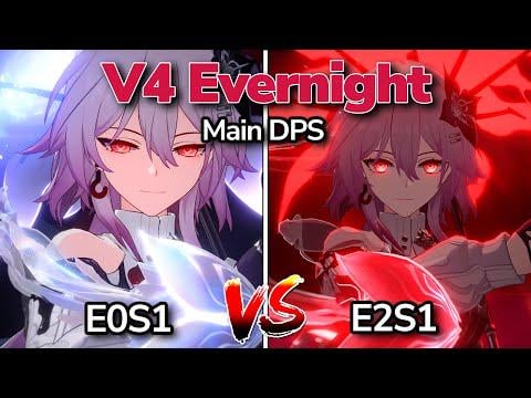 V4 Evernight E0S1 vs E2S1 |異常な仲裁| Eidolon Review | E6S5 RMC（勝利）| E0S5 Tribbie（DDD）| E0S1ヒアシン