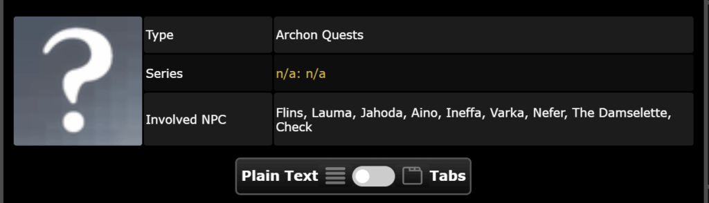 6.1アルコンクエストキャラクター