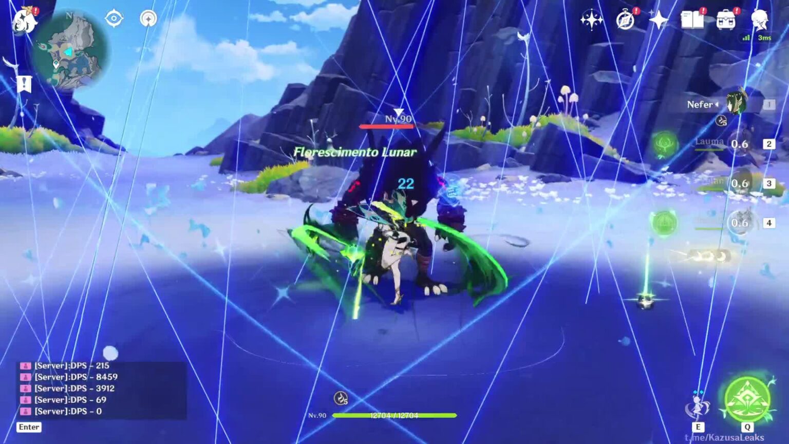 戦闘でのネファー