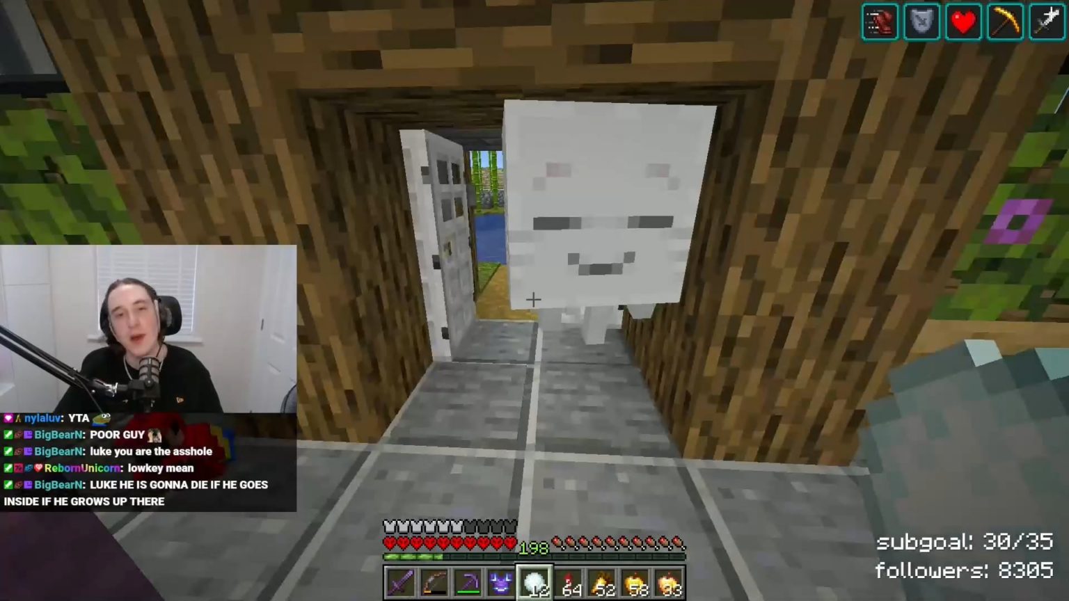 ハッピーガストをあなたのMinecraftの家に入れないでください