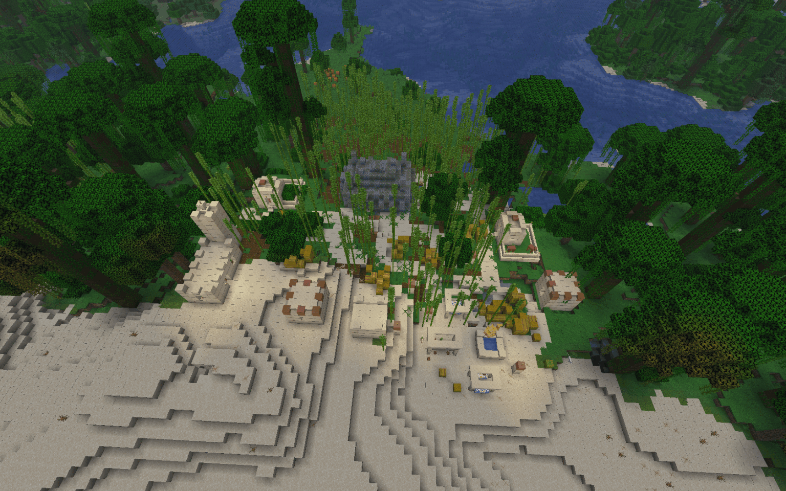 Bamboo Village/Jungle Temple Java 1.21.8 Seed：5596852316652346228 Coords：-472/-2511
