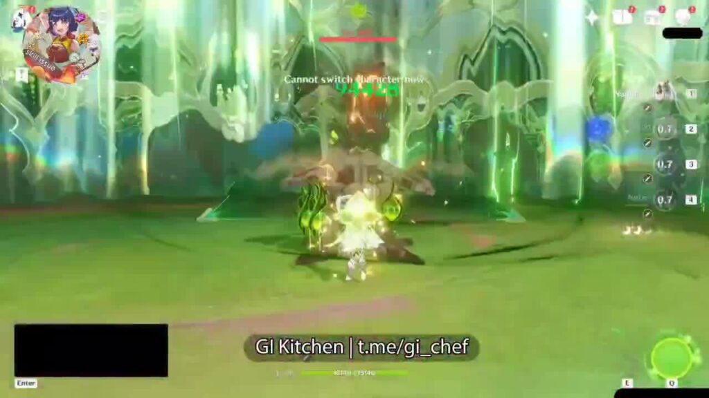 nefer/herd/nahida/aino c0r1 dmg showcase via gi kitchen