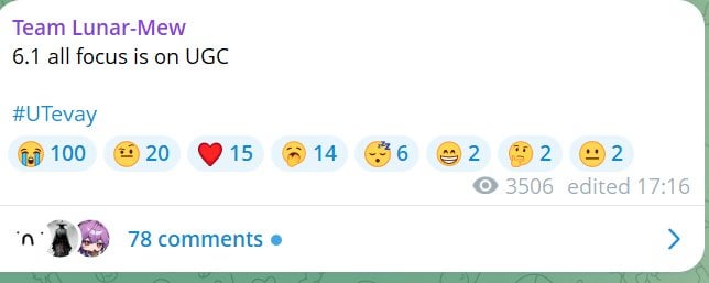Luna IIバージョンの焦点は、Uteyvat経由のUGCにあります