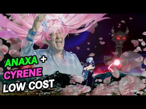 Anaxa E0S1 -Cyrene E0S0（Herta LC）-Cerydra E0S0（DDD）-Hyacine E0S0（ストーリー次ページ）vs.AAナイトI [Beta 3.7 v1]