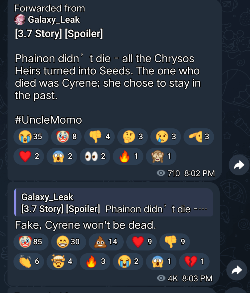 Anon Leaks による 3.7 スポイラーを修正