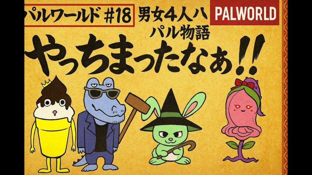 【パルワールド】#18 男女4人パル物語【やっちまったなぁ！】