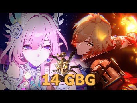 HoS - V4 E0 Cyrene + E0 Mydei Brute Force 6M HP (x2) Ichor (14 GBG 付き) [3.7v4 Beta]