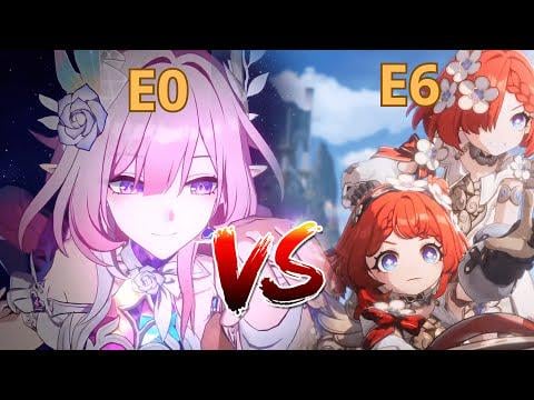 V4: E0S1 Castorice Evernight Hyacine、E6S1 Tribbie vs E0S1 Cyrene 0 サイクル対 Sam MOC 12 3.7 by HoS