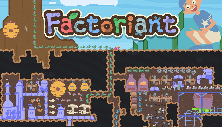 インディーゲーム制作チーム「丸ダイス」、アリの巣ｘ工場建設ゲーム『Factoriant』を2026年にSteamで発売 | gamebiz