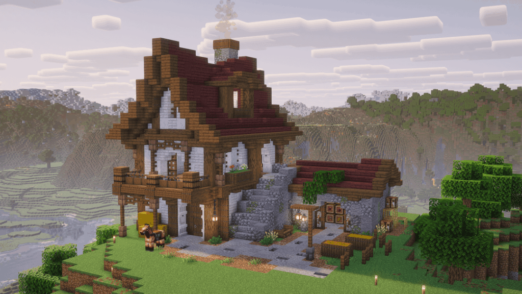 新しいサバイバルワールドのスターターハウス