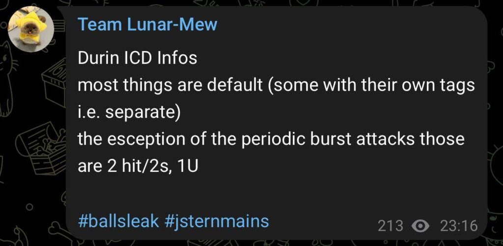 𝓾𝓷𝓬𝓵𝓮 𝓫𝓪𝓵𝓵𝓼経由のDurin ICD