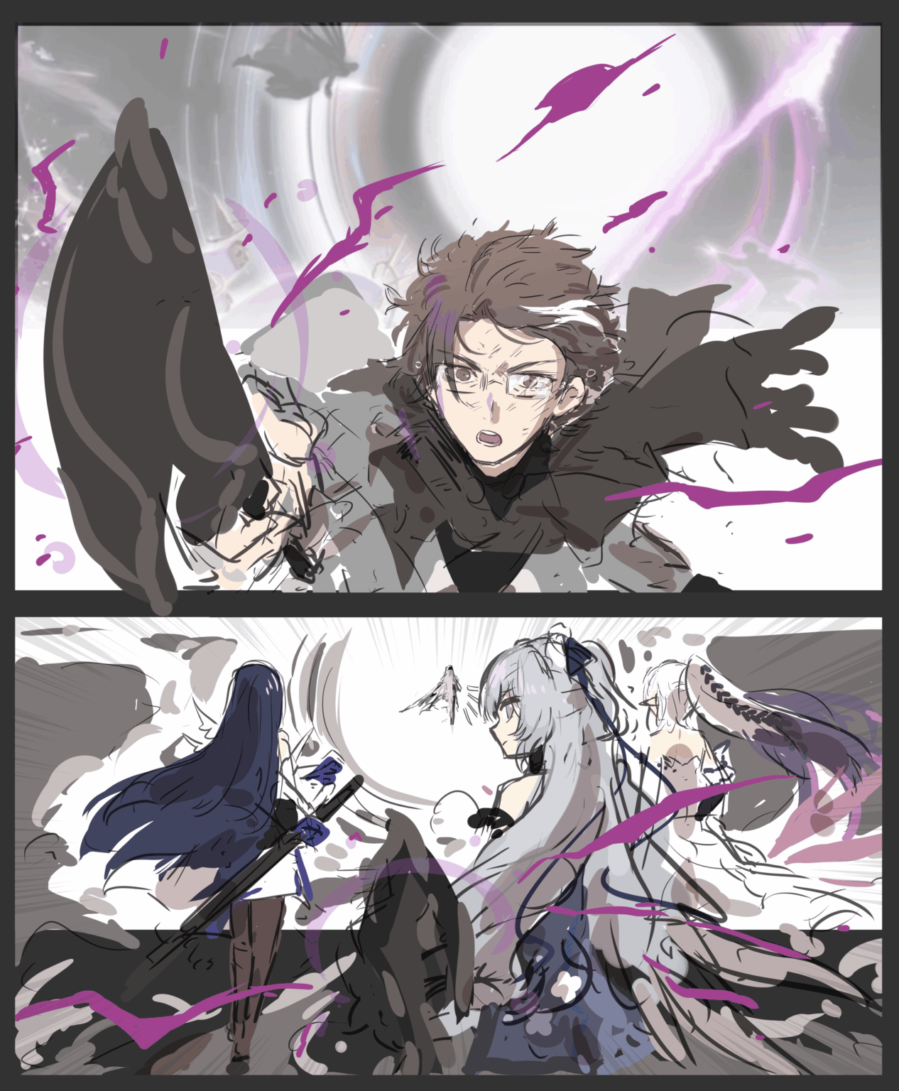 増援が到着しました - トリオ vs ゼフィロ (最強のラヴェジャー卿) by @yun_ooyun