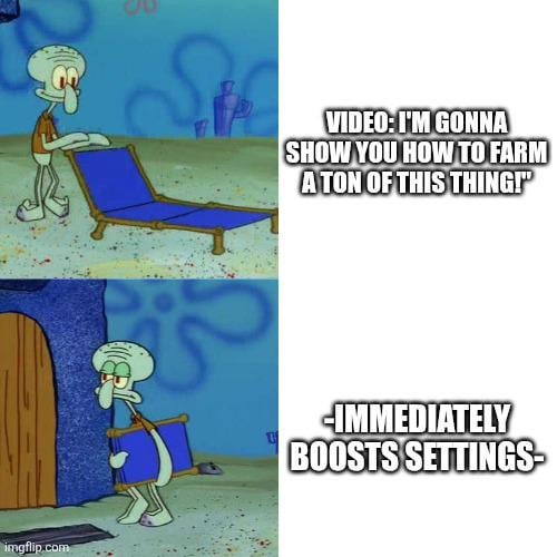 ブースト設定は時々理解しますが、私が見るほとんどすべてのビデオはこれです