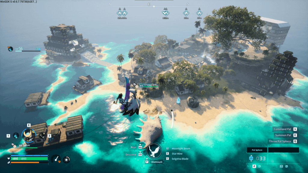 太陽に照らされた島の私の5つの基地