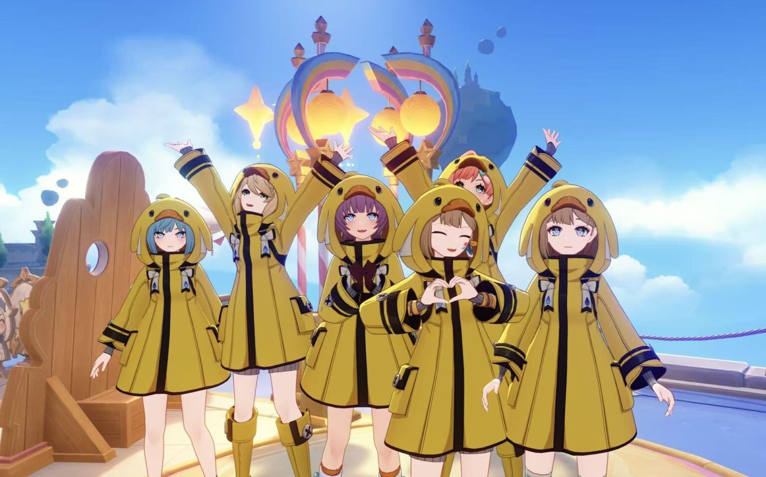 かわいい小さな黄色いアヒル