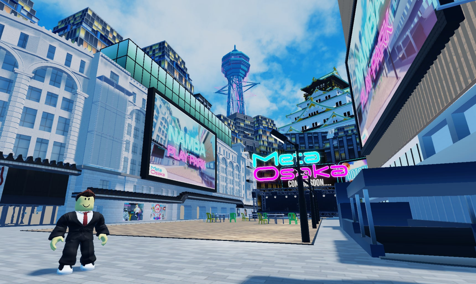 世界に3.8億人のユーザーを持つ「Roblox」に大阪・なんばの街をイメージしたワールド誕生 | 株式会社Meta Osakaのプレスリリース 世界に3.8億人のユーザーを持つ「Roblox」に大阪・なんばの街をイメージしたワールド誕生 | 株式会社Meta Osakaのプレスリリース