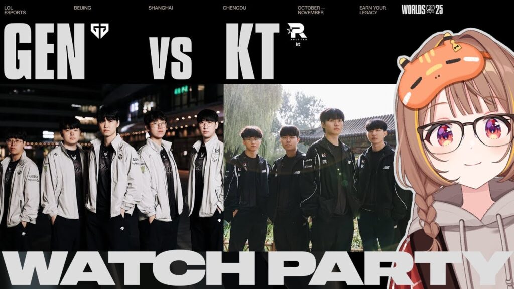 Worlds 2025 - GEN vs KT - Knockout Stage - Semifinals 公式ウォッチパーティー！【 ぶいすぽっ！ / 千燈ゆうひ 】
