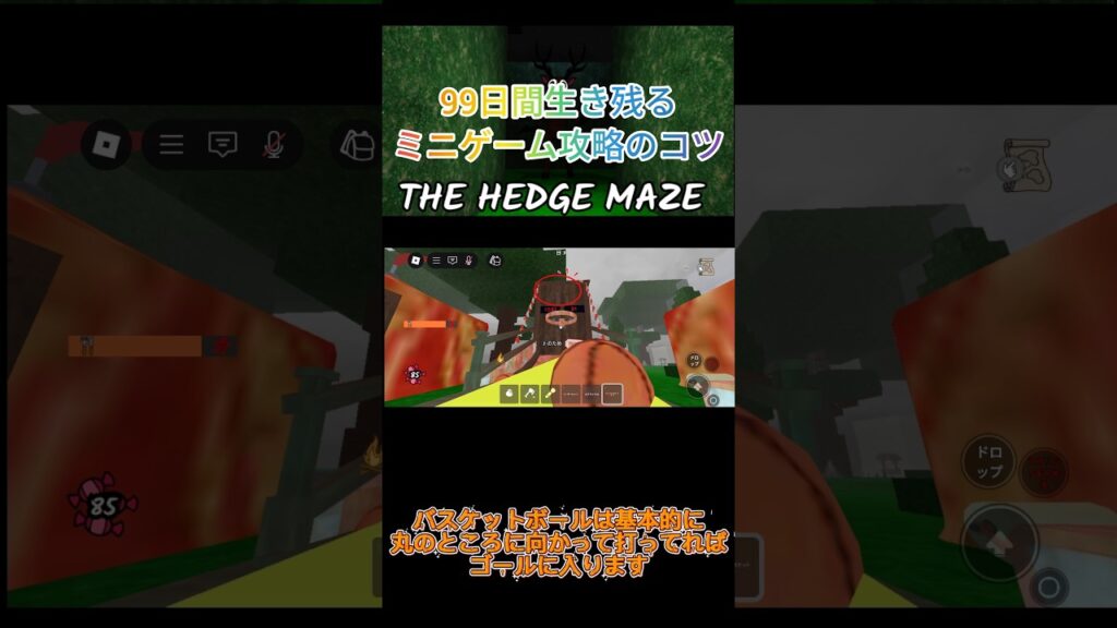99日間生き残る　ミニゲーム攻略のコツ#99日間生き残る #ロブロックス #99nightintheforest #roblox