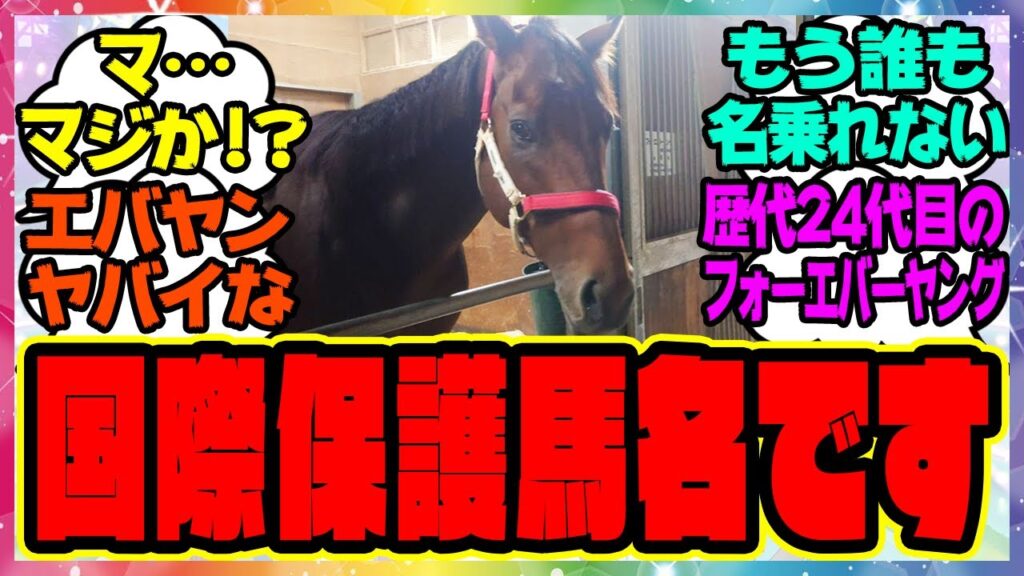 『フォーエバーヤング、国際保護馬名入りしてしまう』に対するみんなの反応集 まとめ ウマ娘プリティーダービー レイミン エバヤン 『フォーエバーヤング、国際保護馬名入りしてしまう』に対するみんなの反応集 まとめ ウマ娘プリティーダービー レイミン エバヤン