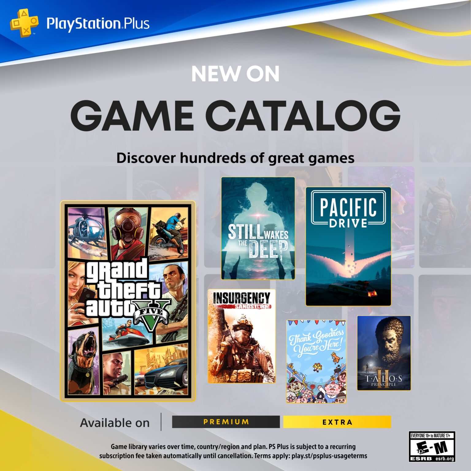 PS Plus、11月の海外向けゲームカタログ公開！ 「GTAV」や「Insurgency: Sandstorm」などラインナップ - GAME Watch