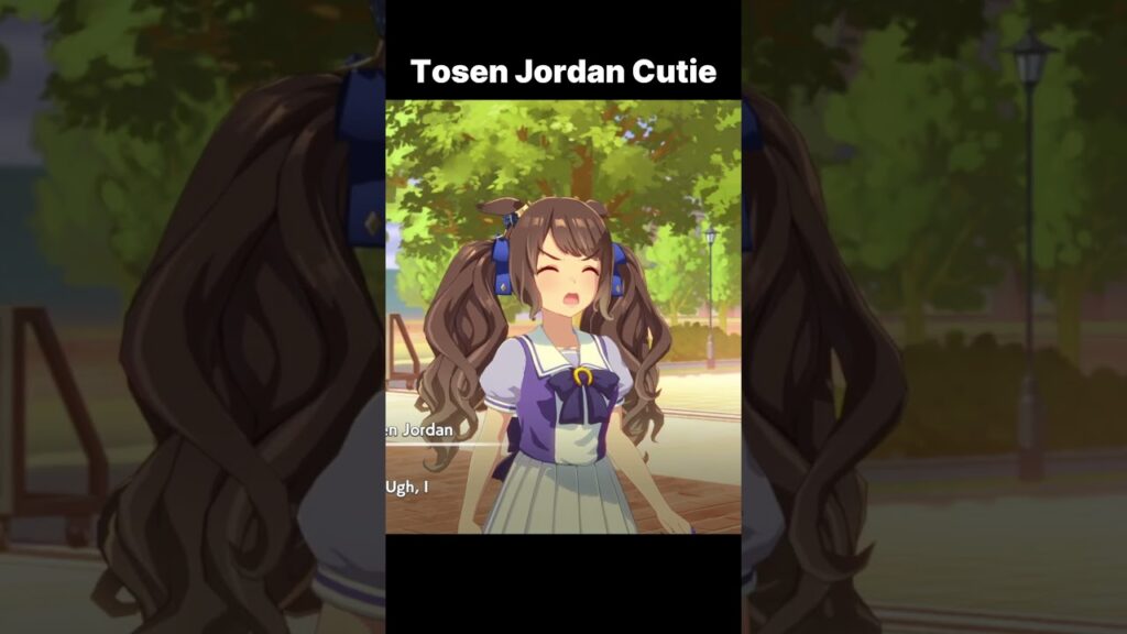 Didn't know Tosen Jordan could be this cute ❤️  #umamusume