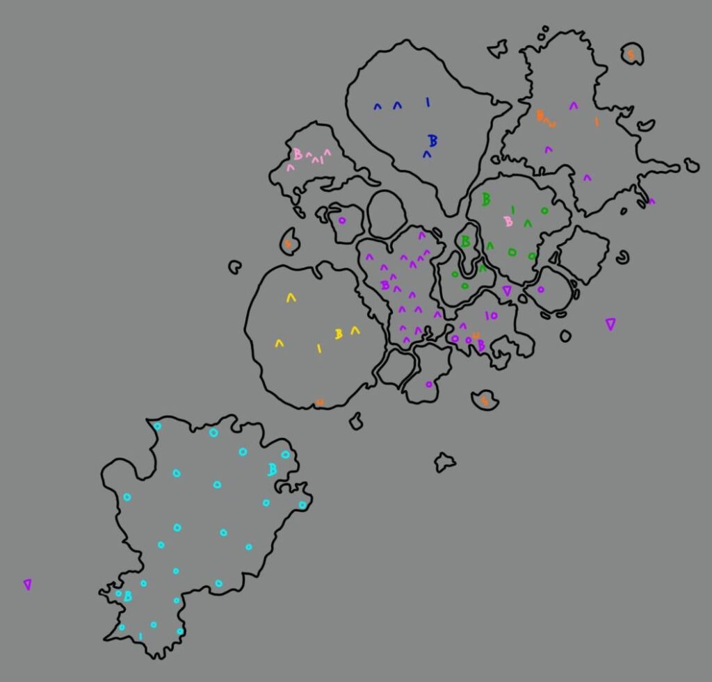 パルワールドの勢力図