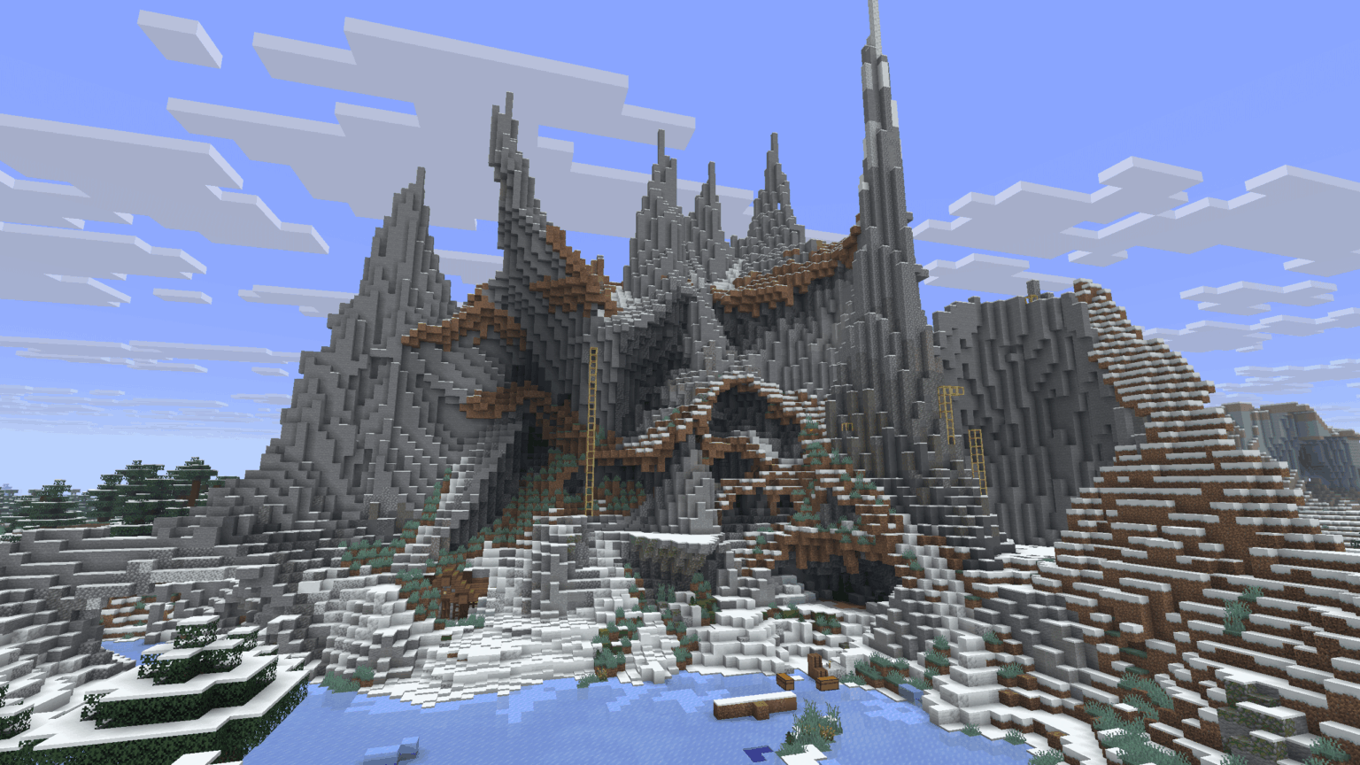 私の WIP カスタム山脈、完全にバニラ