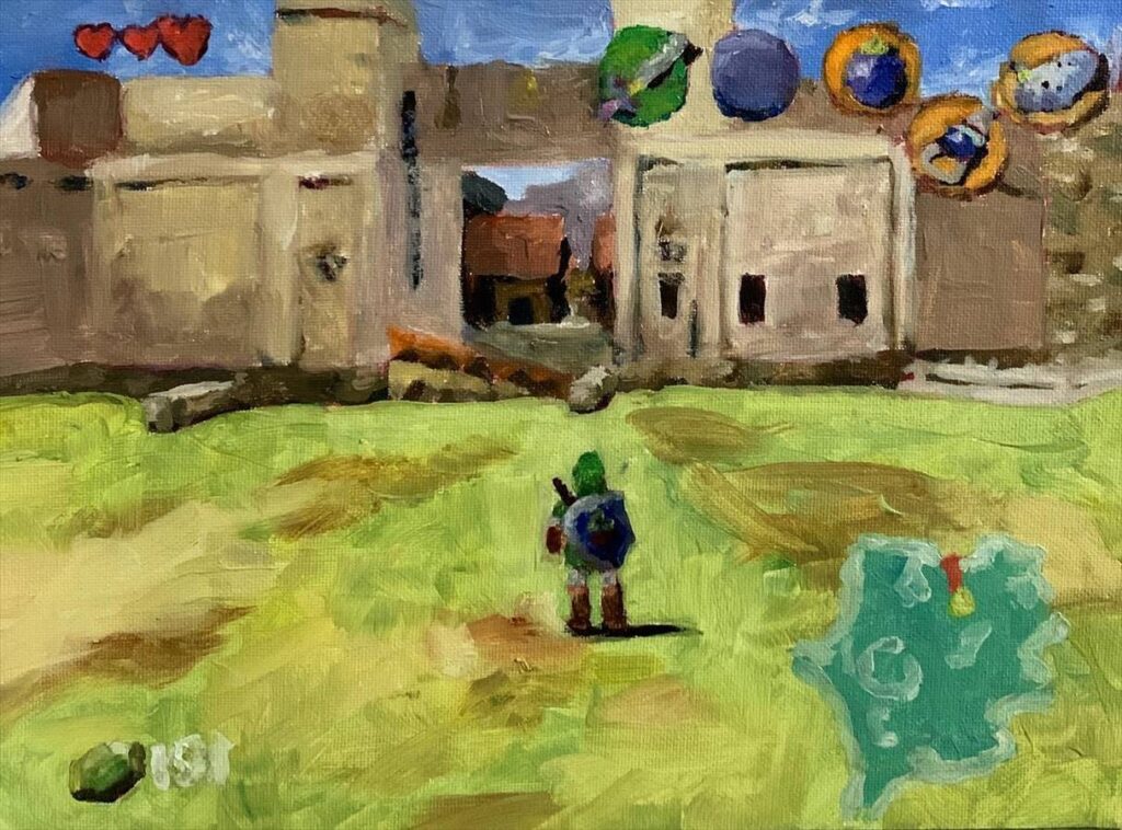 “ゲーミング油絵”が流行の兆し。『マインクラフト』から『ゼルダの伝説』まで、キャンバスに宿る当時の記憶 – AUTOMATON “ゲーミング油絵”が流行の兆し。『マインクラフト』から『ゼルダの伝説』まで、キャンバスに宿る当時の記憶 - AUTOMATON