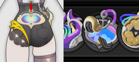 面白い事実: イダリのロスト・ヴォイド・ギアのアイコンは、触手が出現するポータルです。それは、彼女自身の触手が出現する背中の「ポータル」と同じに見えます。これは、彼女がオクト・シレンになることを意図されていたのではなく、背中に触手召喚ポータルを持つ人間であることを示唆しています。