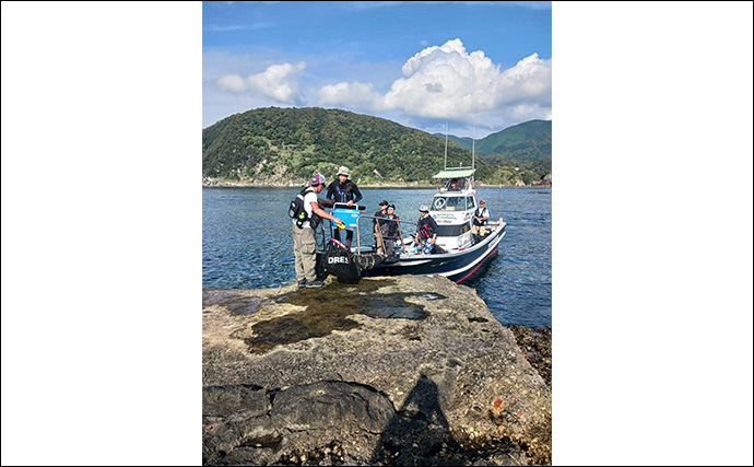 沖磯でのロックフィッシュゲームで30cm級アカハタ【西伊豆】ブッコミでは定番のウツボも登場