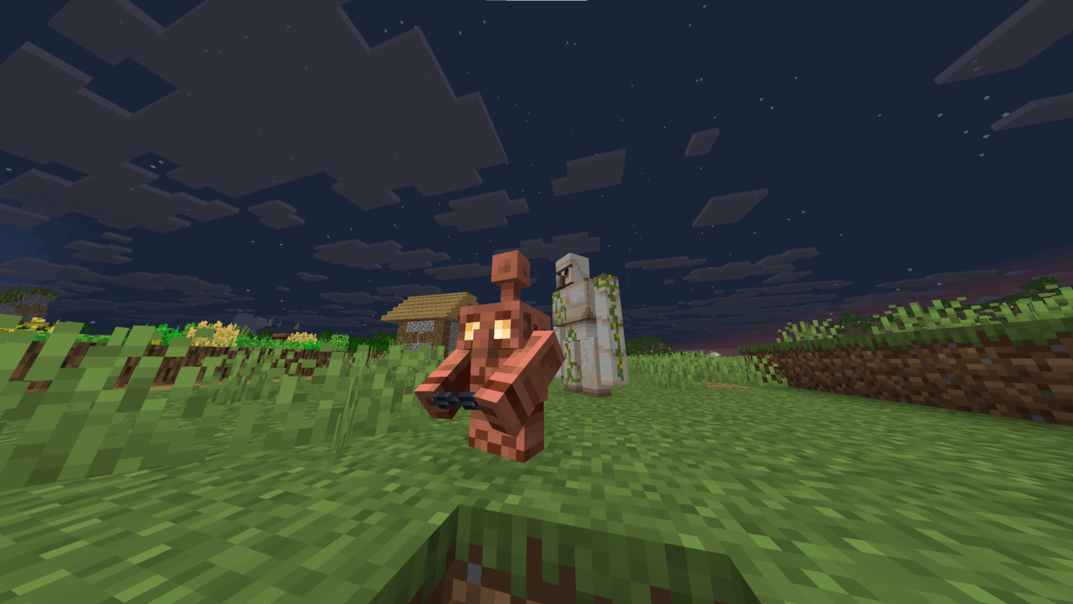 鎖を持ったカッパーゴーレムは逮捕されたように見える