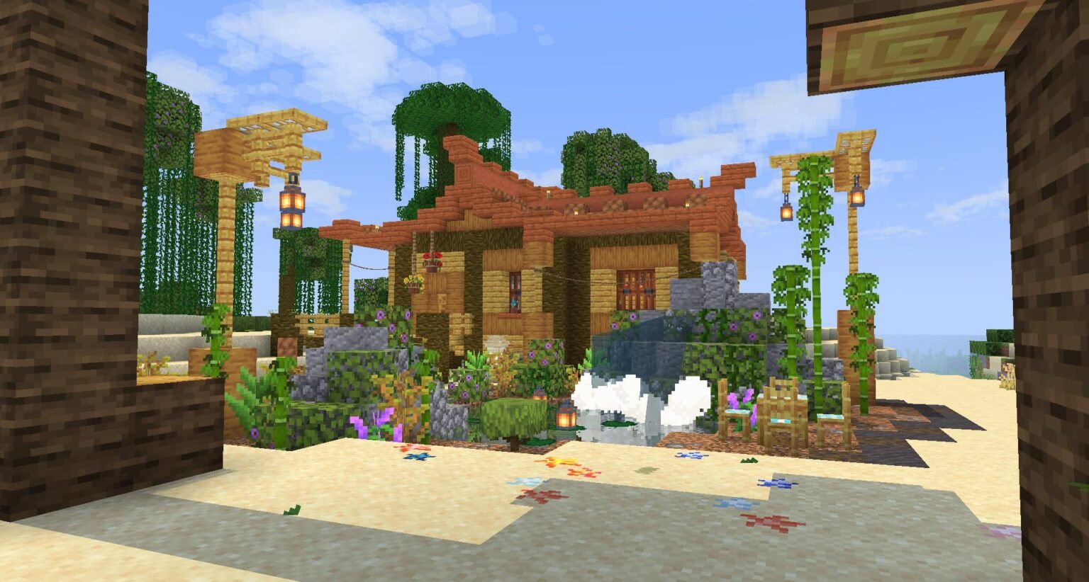 カスタムmodpackビーチハウススターターベース!