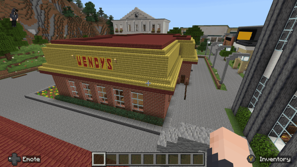 昔、マインクラフトでクラシックなスタイルのウェンディーズを作りました。今日はそれを近代化することにしました...どう思いますか?