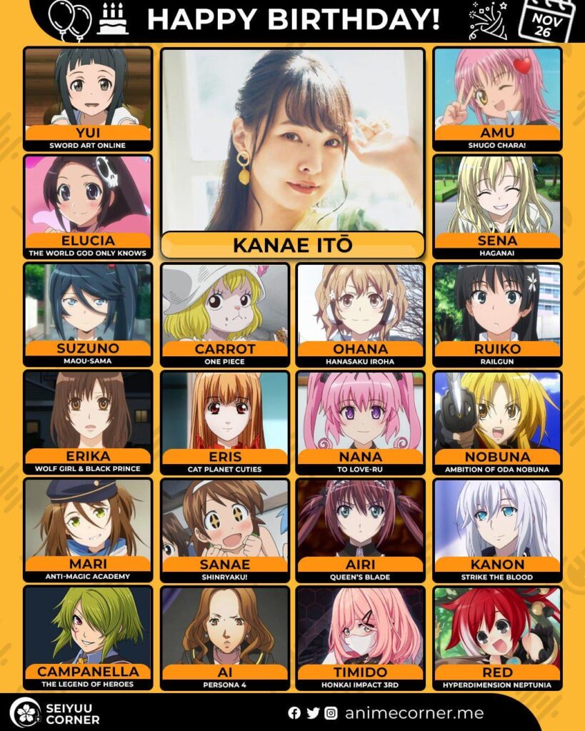 伊藤かな恵さんお誕生日おめでとうございます！ 🥳🎉