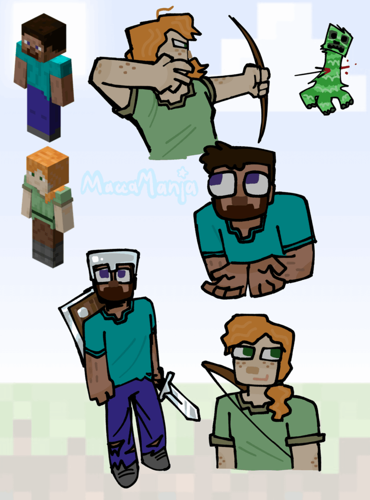 私の Minecraft ファンアートのすべて ^_^