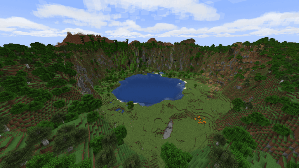 素晴らしいボウル（あなたがスポーンする場所）のすぐ横に、私が今まで見た中で最大のメサがあります。