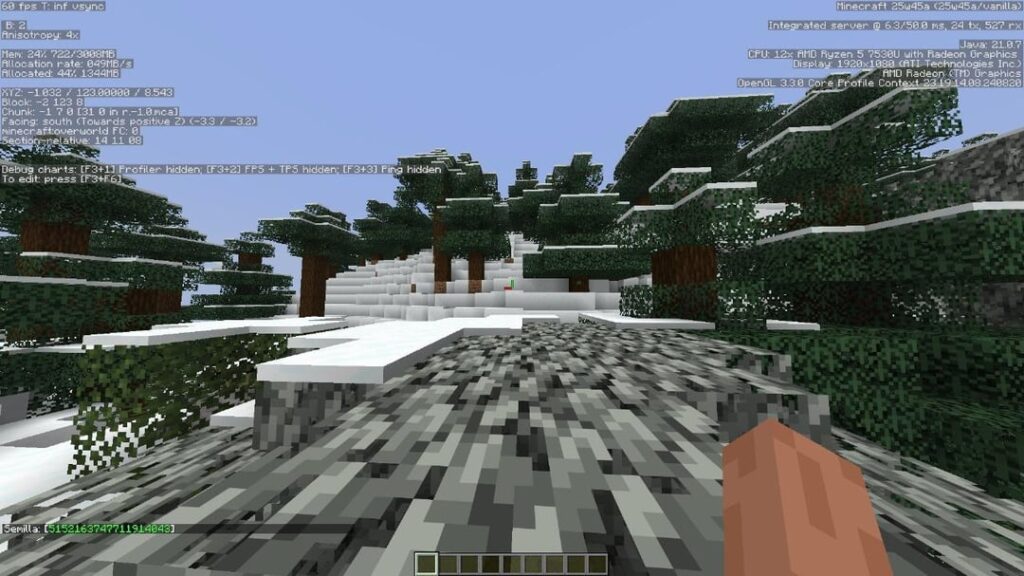 Java 1.21.4+]ペイルガーデンスポーン + 村 600 + 古代都市 400 + 邸宅 2000 |シード: 5152163747711914043