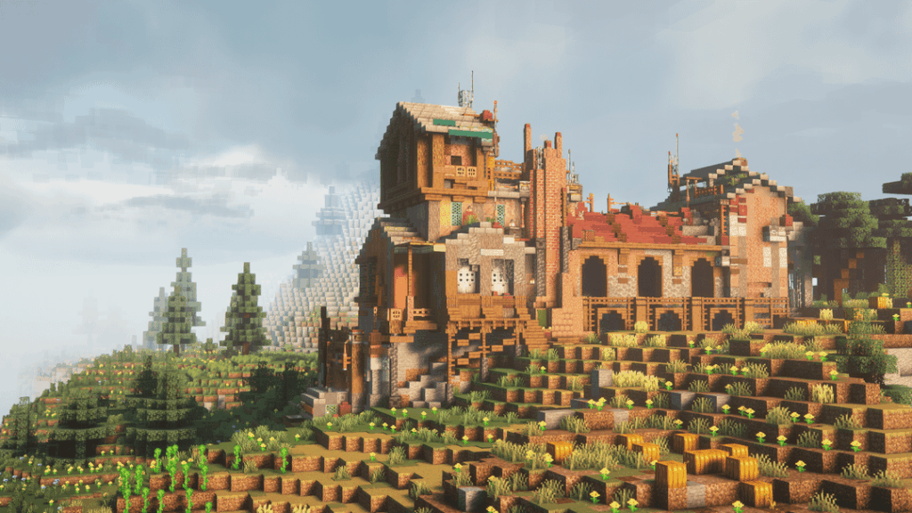 山の麓に佇むダンローという家