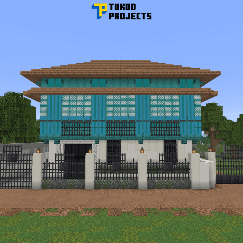 植民地時代のフィリピンのバハイバトを詳しく説明するためにバナーを多用する